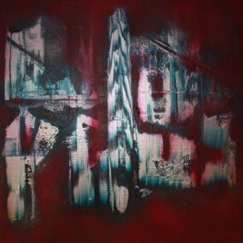 Indian Red, 100 x 100 cm