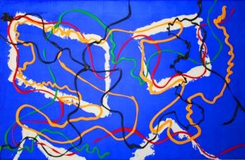 Playing Tube, 115x75 cm